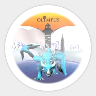 MEDIUM LOGO VORKATH SUNSET - OLYMPUS Sticker